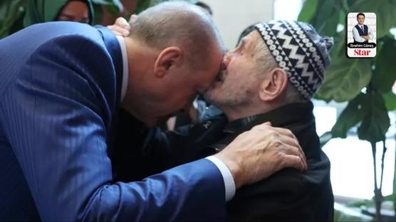 Dedelerin aln�ndan �pt��� Erdo�an