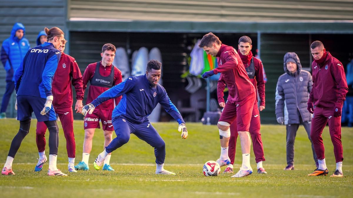 Trabzonspor rakibi Kocaelispor'a haz�rlan�yor