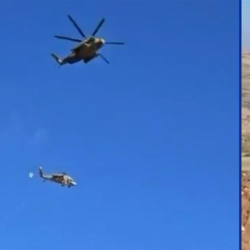 �srail ordusuna ait helikopter yere �ak�ld�