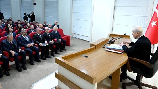 MHP Lideri Bah�eli, partisinin MYK ve MDK �yeleriyle bir araya geldi