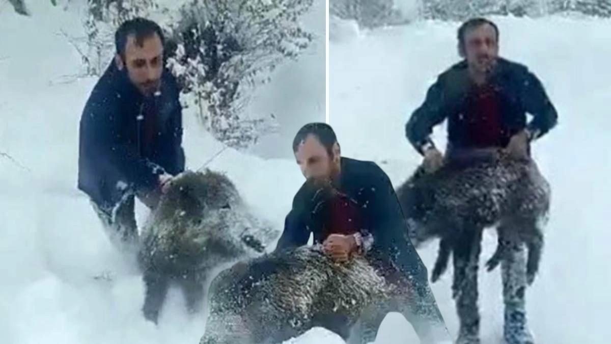 Viral olan o g�r�nt�ler ba��n� yakt�