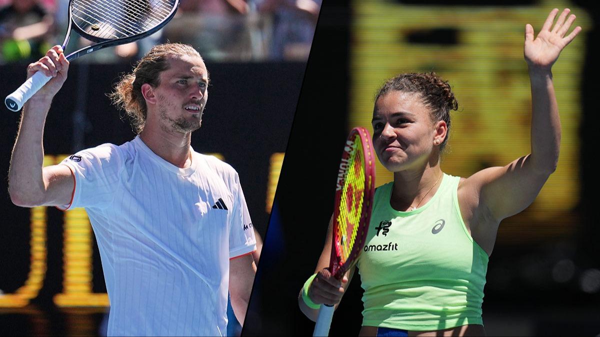 Avustralya A��k'ta Zverev ve Paolini 2.turda