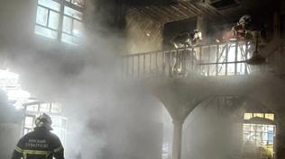 Tokat'ta camide ��kan yang�n hasara neden oldu