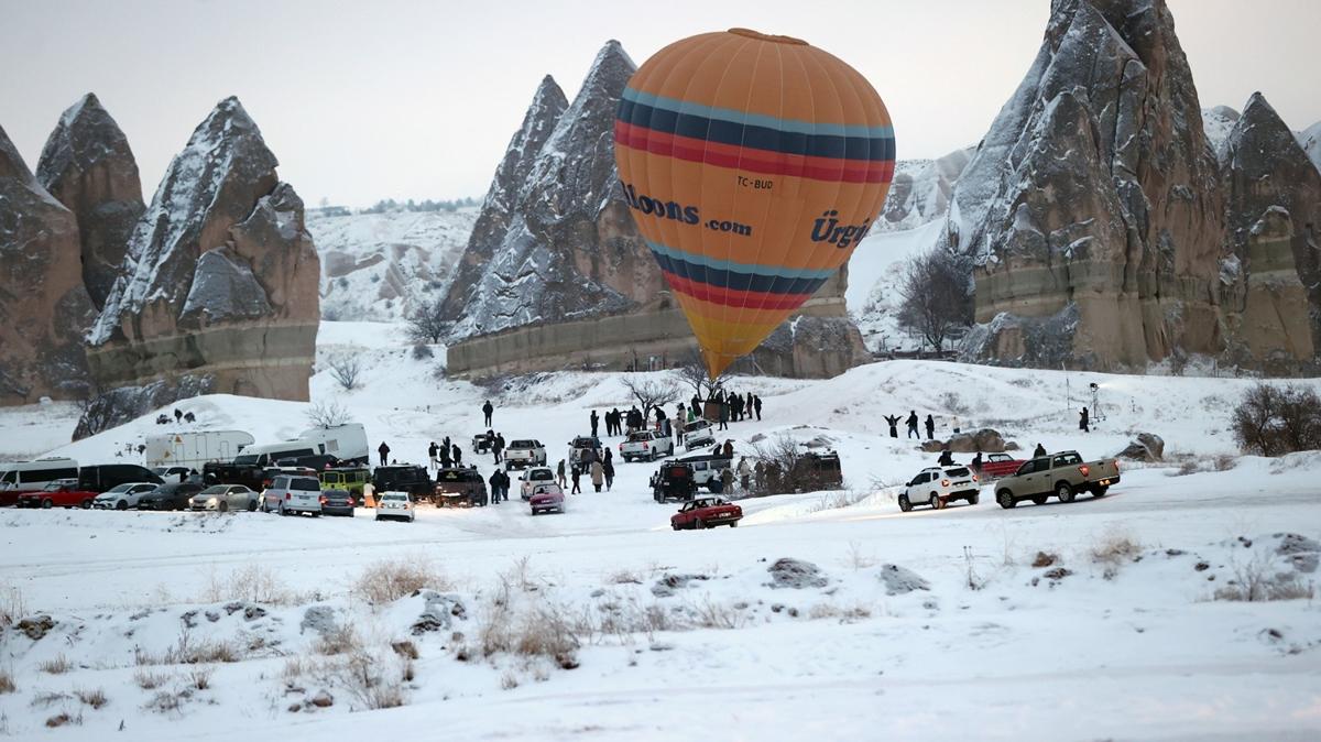 Kapadokya'da balon u�u�lar�na kar engeli