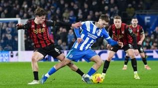 Brighton, Bournemouth kar��s�nda son dakikada puan� kurtard�