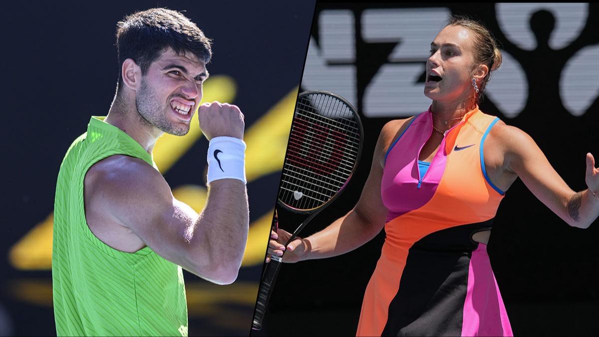 Carlos Alcaraz ve Aryna Sabalenka, Avustralya A��k'ta 3. turda