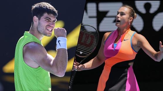 Carlos Alcaraz ve Aryna Sabalenka, Avustralya A��k'ta 3. turda