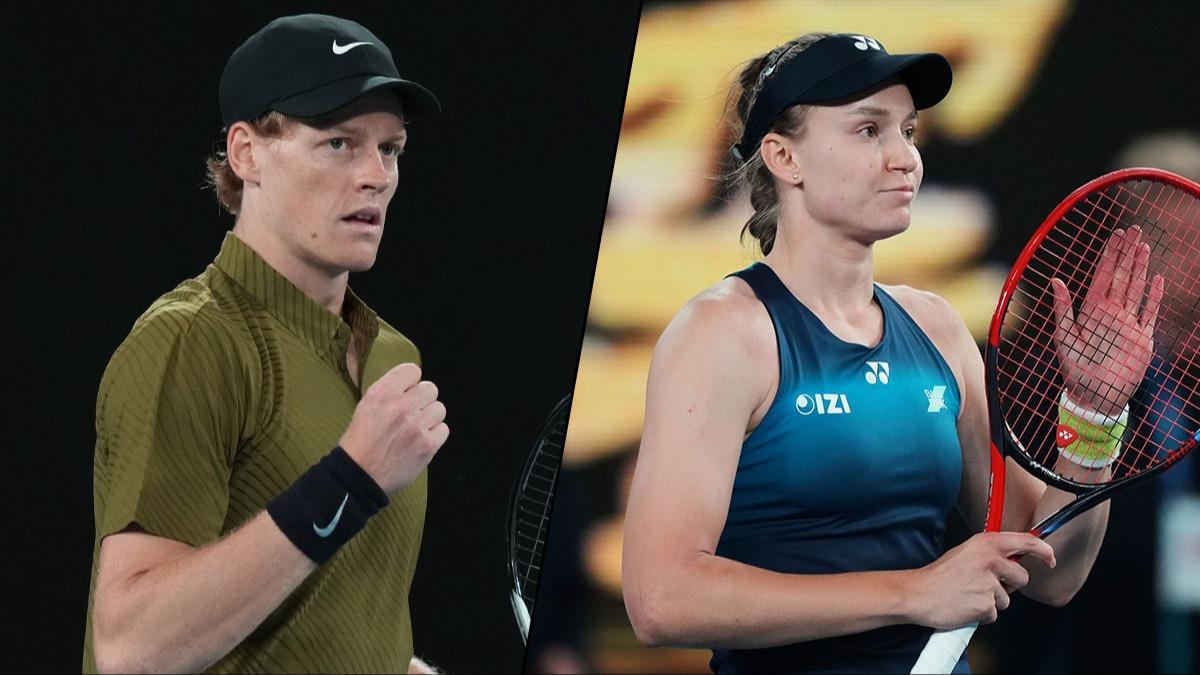 Jannik Sinner ve Elena Rybakina Avustralya A��k'ta 3. turda