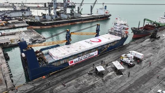 T�rkiye'den Gazze'ye yard�m eli: 20. '�yilik Gemisi' yola ��kt�