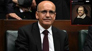 Bakan �im�ek'ten Shakespeare'li g�ld�ren payla��m