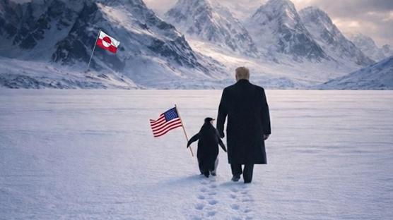 Beyaz Saray'�n penguen payla��m� alay konusu oldu