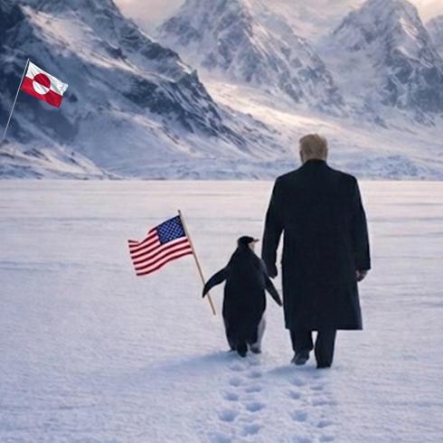 Beyaz Saray'�n penguen payla��m� alay konusu oldu