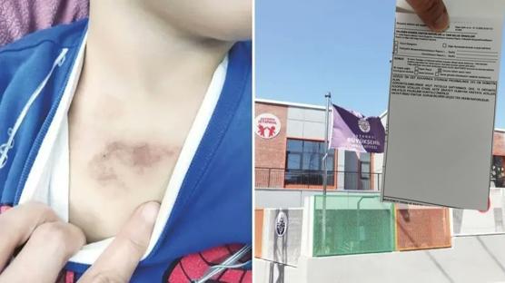 �BB'de kre� rezilli�i! Ma�dur �ocu�un ifadesi kan dondurdu: ��plakken kameraya �ekti