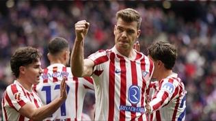 Atletico Madrid, S�rloth ve Almada ile kazand�