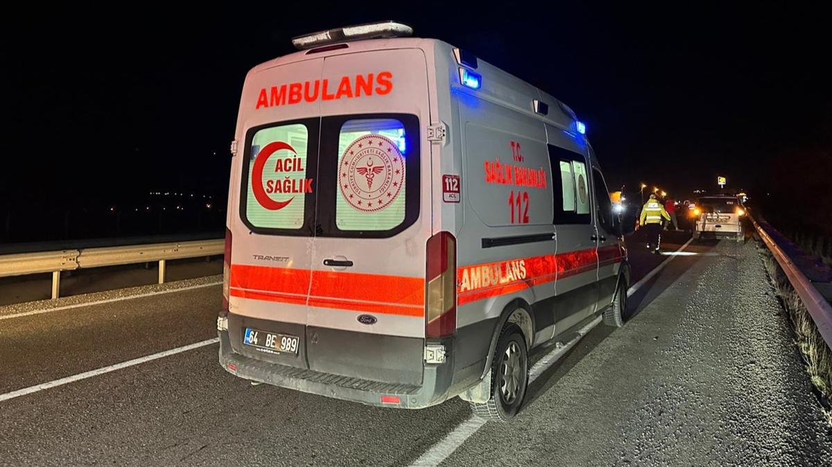 U�ak'ta cipin �arpt��� yaya �ld�