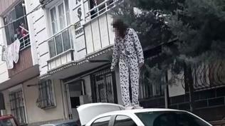 Yol ortas�nda sinir krizi! Ortal��� birbirine katt�