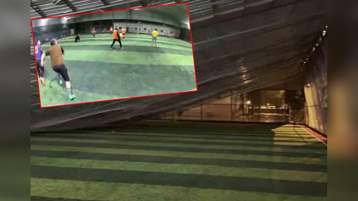 Antalya'da f�rt�na �at�y� ��kertti: Hal� sahada panik anlar�