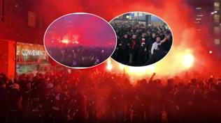 Manchester sarı kırmızıya büründü