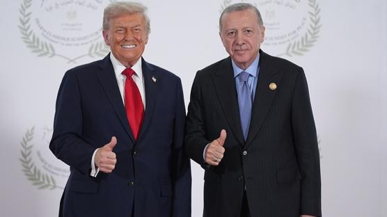 Cumhurba�kan� Erdo�an, Trump'la g�r��t�! Suriye ve Gazze konusu ele al�nd�