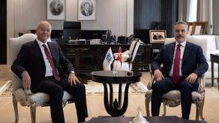 Bakan Fidan, BM M�lteciler Y�ksek Komiseri Salih ile Ankara'da bir araya geldi