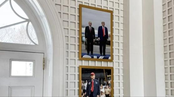 Beyaz Saray'da 'Putin' detay�: Salonda sergileniyor