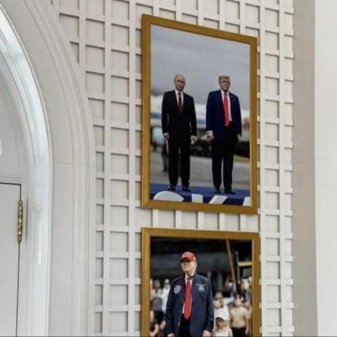 Beyaz Saray'da 'Putin' detay�: Salonda sergileniyor