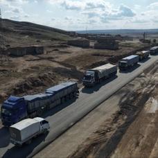 Suriye h�k�meti insani koridordan yard�mlar g�nderdi