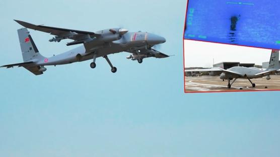 AKINCI T�HA su �st� hedefi tam isabetle vurdu