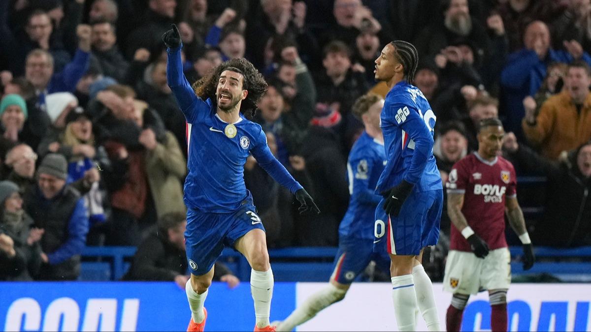 Chelsea, West Ham'ı son dakikada devirdi