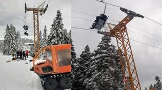 Uluda�'da telesiyej pani�i