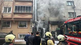 Bayrampaşa'da restoranın bacasında yangın