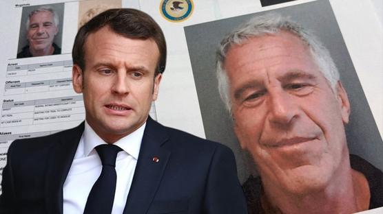 Epstein dosyas�nda yeni geli�me... Fransa Cumhurba�kan� Macron belgeye yans�d�