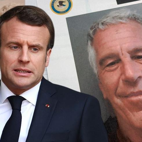 Epstein dosyas�nda yeni geli�me... Fransa Cumhurba�kan� Macron belgeye yans�d�