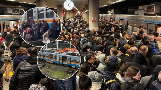 Esenler'de metro raydan çıktı