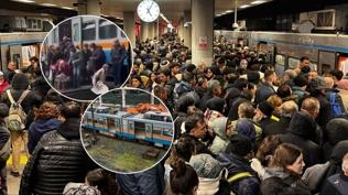 Esenler'de metro raydan çıktı