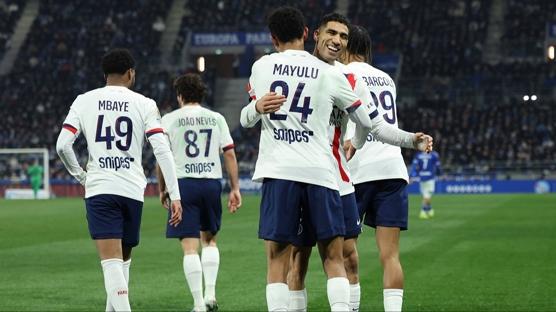 PSG, Strasbourg deplasman�nda kazand�