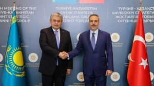T�rkiye-Kazakistan stratejik toplant�s� ba�lad�