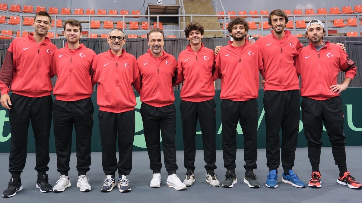 A Milli Erkek Tenis Tak�m�, Davis Kupas�'nda Slovenya ile kar��la�acak