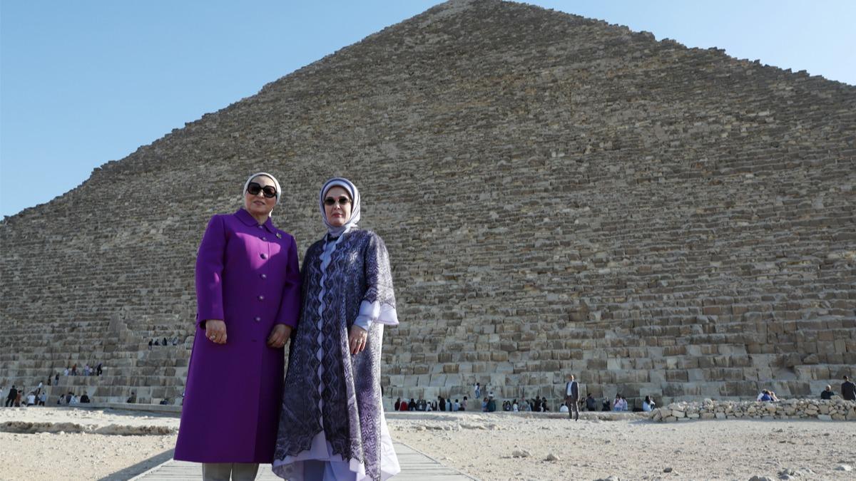 Emine Erdo�an M�s�r temaslar�n� payla�t�: Ortak yar�nlara vurgu