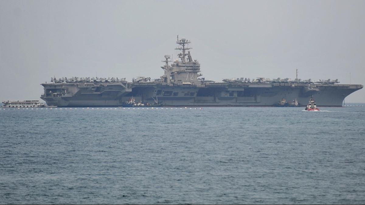 ABD'den �ran'a g�zda��! USS Abraham Lincoln Umman Denizi'nde ilerliyor