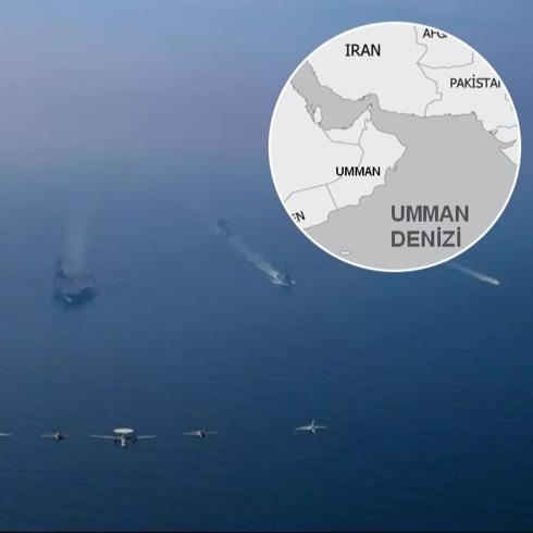 ABD'den �ran'a g�zda��! USS Abraham Lincoln Umman Denizi'nde ilerliyor