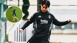 Be�ikta�'�n yeni golc�s� Oh'tan ma� �ncesi dikkat �eken g�r�nt�