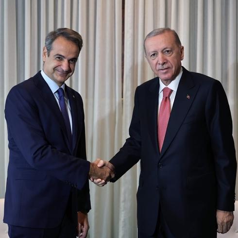 G�zler Erdo�an-Mi�otakis g�r��mesinde