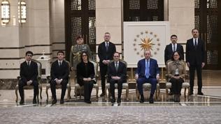 Ankara'da �nemli g�r��meler! Cumhurba�kan� Erdo�an, 3 �lkenin b�y�kel�isini kabul etti