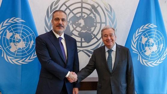 ABD-�ran gerilimi ele al�nd�! Bakan Fidan, Guterres ile g�r��t�