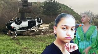 �ki k�z karde� can vermi�ti! Korkun� kazada �arp�c� detay