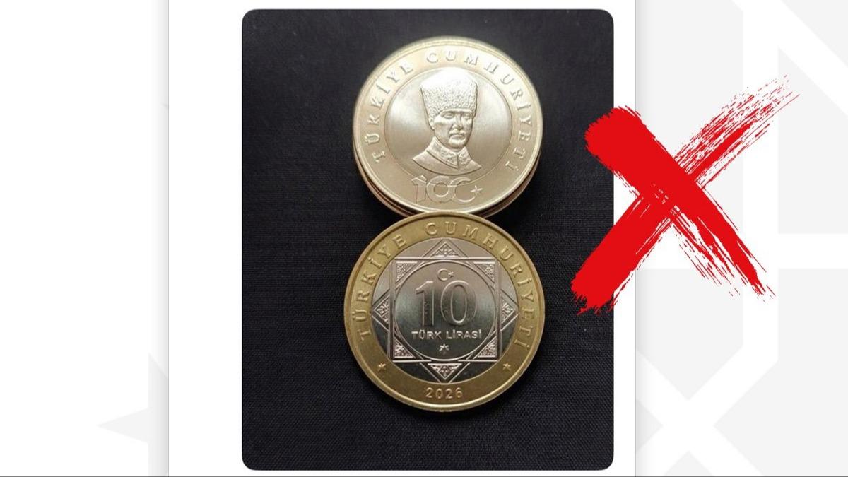 Sosyal medyada tart��ma konusu olmu�tu! '10 lira de�erinde madeni para' iddialar� as�ls�z ��kt�