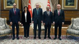 Cumhurba�kan� Erdo�an, DEM heyetini kabul etti