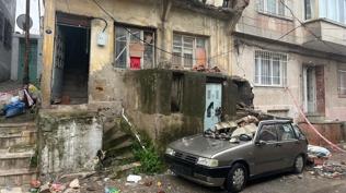 Mahalleyi aya�a kald�ran g�r�lt�: ��ken balkon otomobili ezdi