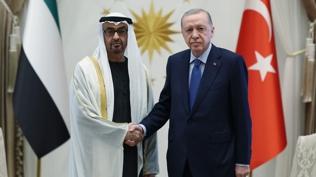 Cumhurba�kan� Erdo�an, BAE lideri el-Nahyan ile g�r��t�